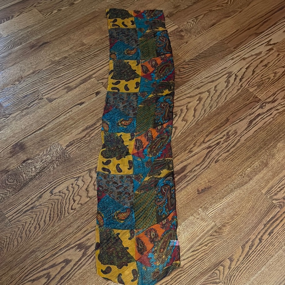 multicolored scarf